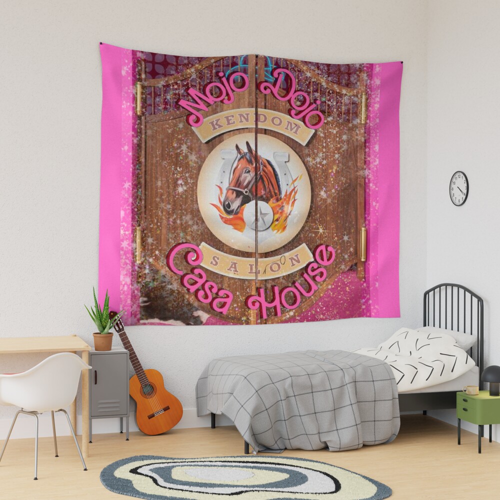 Mojo Dojo Casa House Barbie Tapestry, Funny Party Tapestry sold by Shy  Strait, SKU 63124855