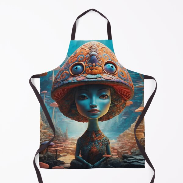 Item preview, Psychedelic Mushroom Portraits: A Trippy Delight designed and sold by TheTechnoCanvas.