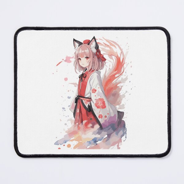 Item preview, Kawaii baby in Kitsune fox kimono designed and sold by CatCoconut-Art.