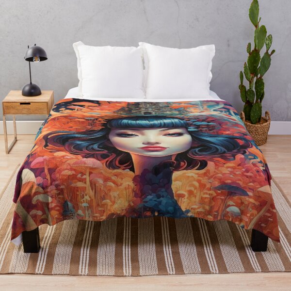 Item preview, Psychedelic Mushroom Portraits: A Trippy Delight 2 designed and sold by TheTechnoCanvas.