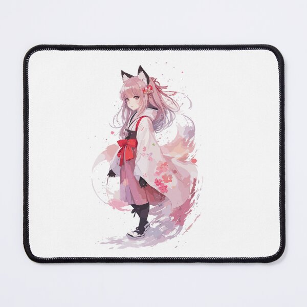 Item preview, Kawaii baby in Kitsune fox kimono designed and sold by CatCoconut-Art.