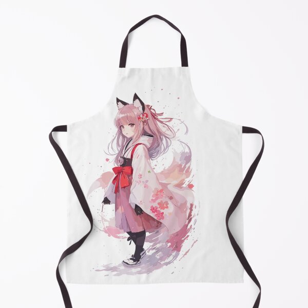 Item preview, Kawaii baby in Kitsune fox kimono designed and sold by CatCoconut-Art.