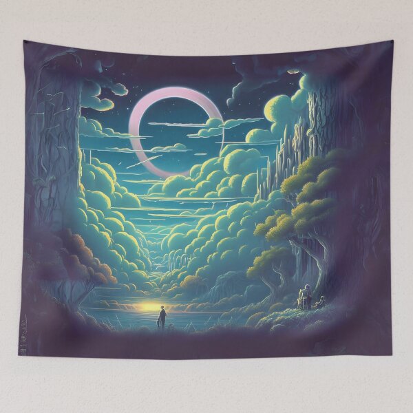 Item preview, Dreamy liminal anemoia painting designed and sold by ArthurVandelay.