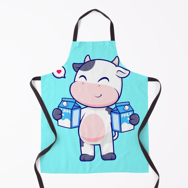 Item preview, Dairy Delight: Cute Cow Holding Milk - Cartoon Vector Icon Illustration designed and sold by hjian8219.