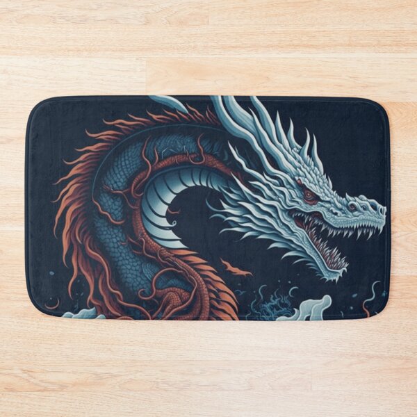 Item preview, Ocean Japanese Nature Dragon Fantasy Art designed and sold by druidwolfart.