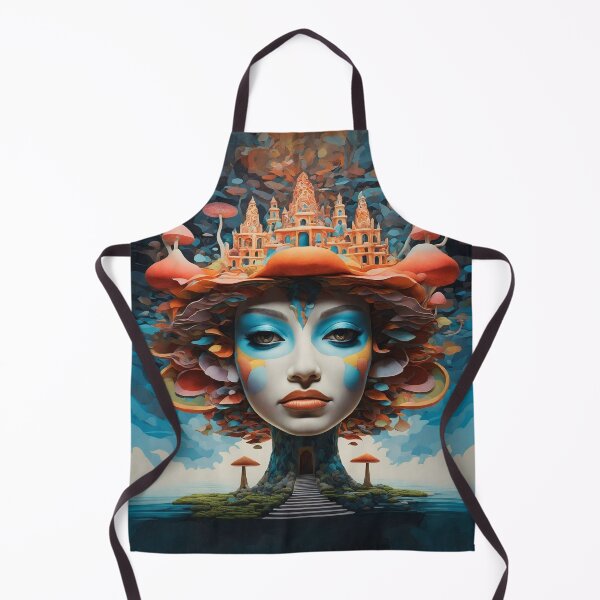 Item preview, Psychedelic Mushroom Portraits: A Trippy Delight 3 designed and sold by TheTechnoCanvas.