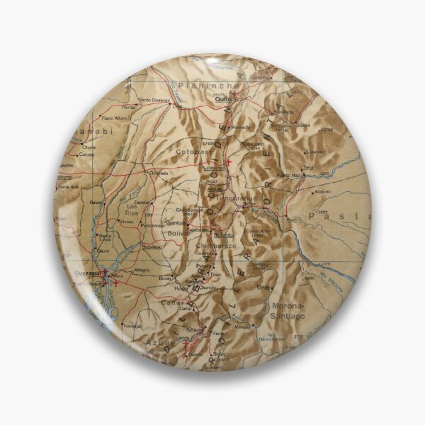 Item preview, Vintage Map of Ecuador (1973) designed and sold by BravuraMedia.
