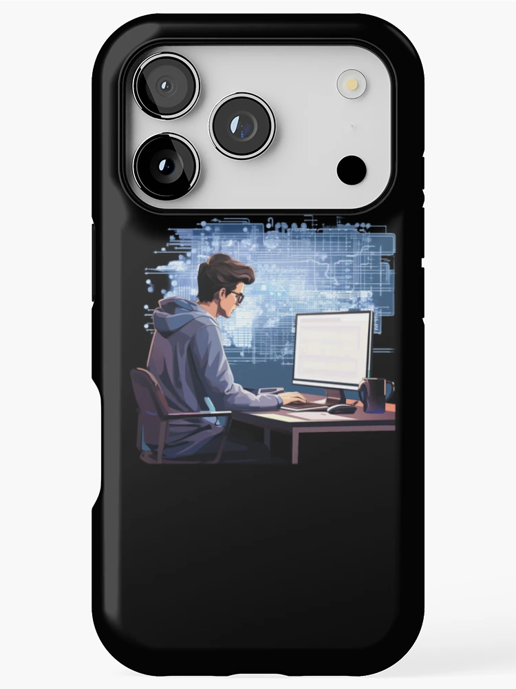 Thumbnail 1 of 4, iPhone Case, Programmer coder - developer programming coding designed and sold by Mateusz Majcherek.