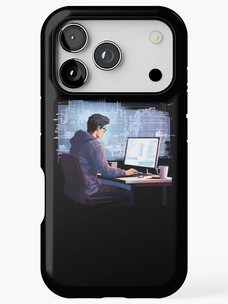 Thumbnail 1 of 4, iPhone Case, Programmer coder - developer programming coding designed and sold by Mateusz Majcherek.