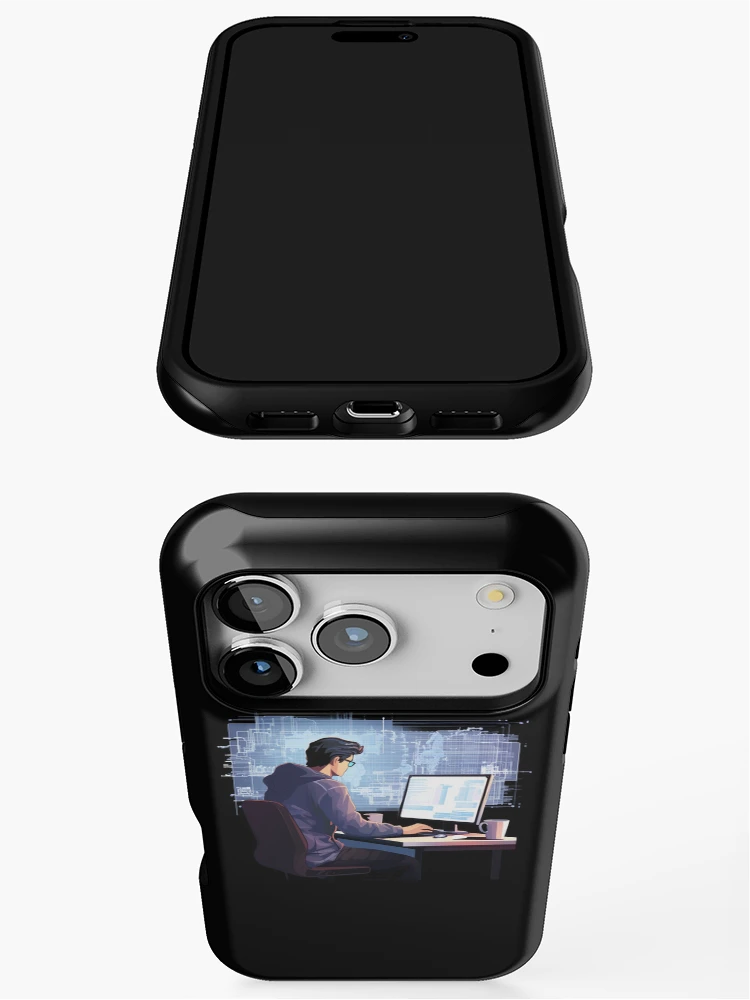 Thumbnail 3 of 4, iPhone Case, Programmer coder - developer programming coding designed and sold by Mateusz Majcherek.
