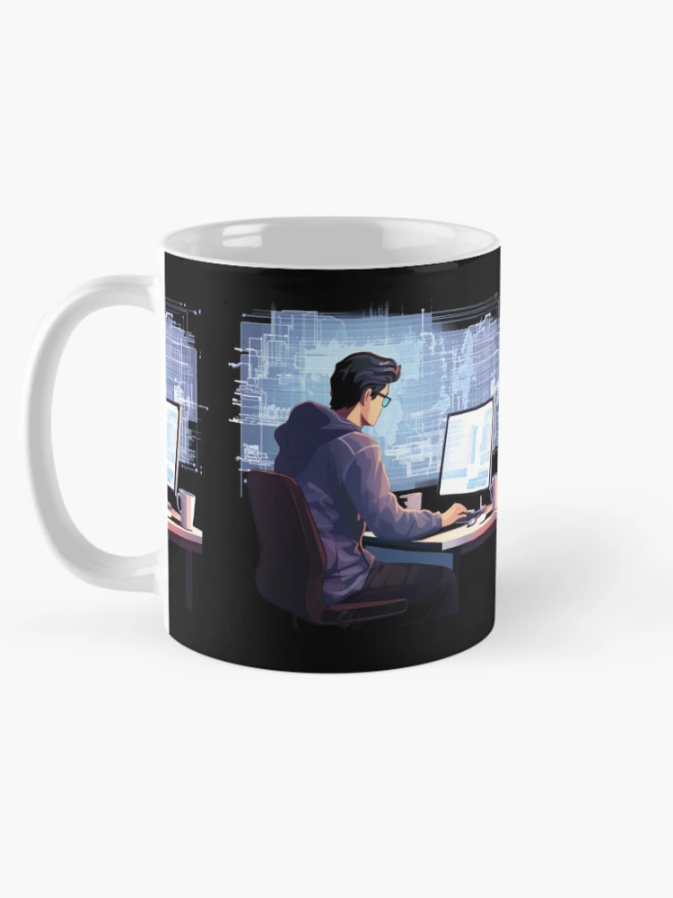 Thumbnail 5 of 6, Coffee Mug, Programmer coder - developer programming coding designed and sold by Mateusz Majcherek.