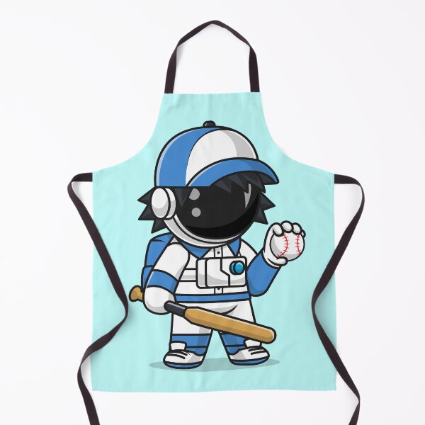 Item preview, Galactic Slugger: Cute Astronaut Playing Baseball - Cartoon Vector Icon Illustration designed and sold by hjian8219.