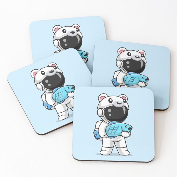 Item preview, Arctic Explorer: Cute Astronaut in Polar Bear Costume - Cartoon Vector Icon Illustration designed and sold by hjian8219.
