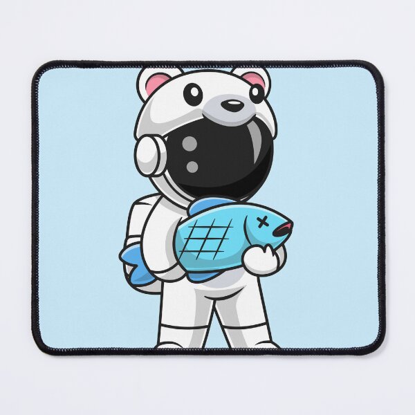 Item preview, Arctic Explorer: Cute Astronaut in Polar Bear Costume - Cartoon Vector Icon Illustration designed and sold by hjian8219.