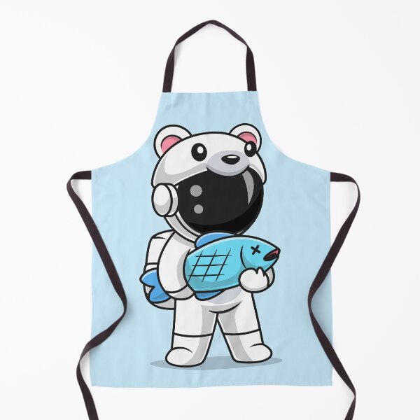 Item preview, Arctic Explorer: Cute Astronaut in Polar Bear Costume - Cartoon Vector Icon Illustration designed and sold by hjian8219.