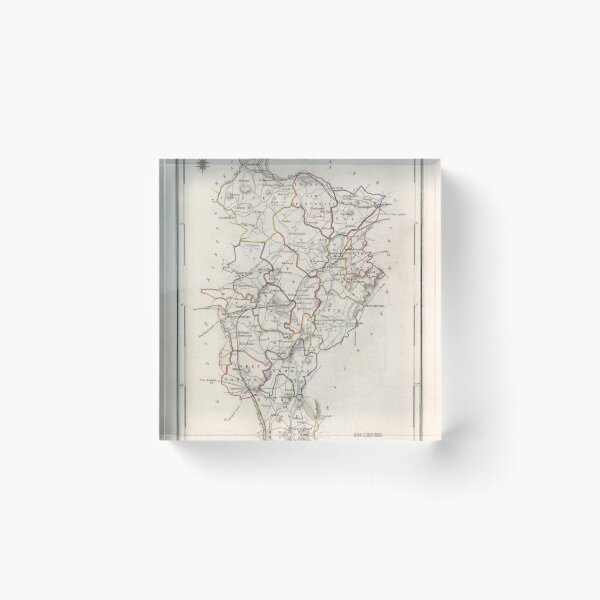 Item preview, Vintage Map of Kildare County Ireland (1846) designed and sold by BravuraMedia.