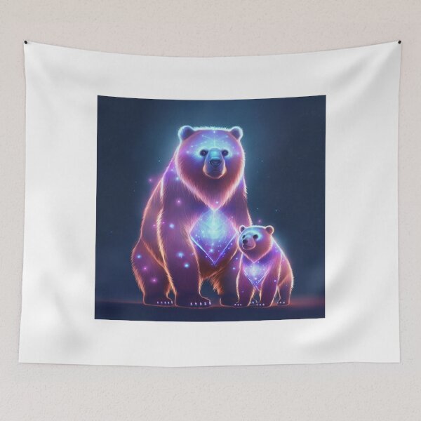 Item preview, Celestial Bears: Ursa Major and Ursa Minor Constellations designed and sold by hjian8219.