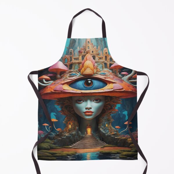 Item preview, Psychedelic Mushroom Portraits: A Trippy Delight 4 designed and sold by TheTechnoCanvas.