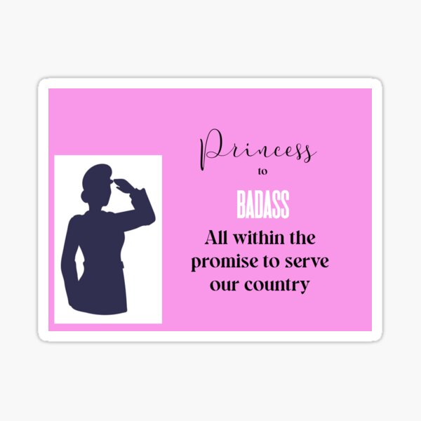 Princess to Badass Sticker