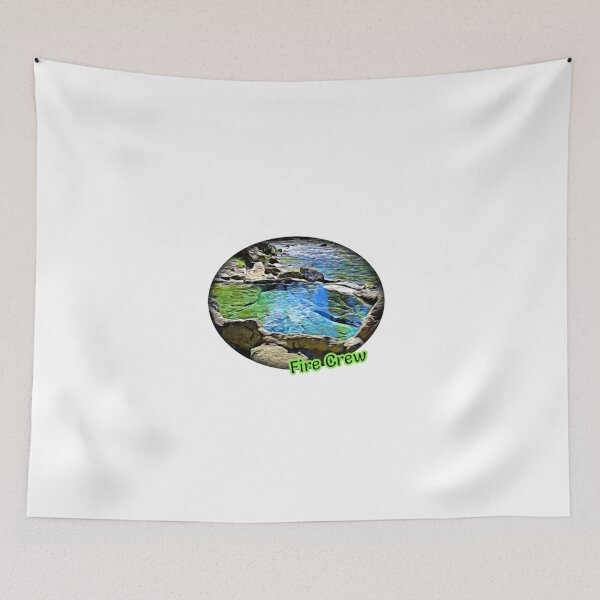 Item preview, Fire Crew Hot Springs in Idaho designed and sold by Wild-Treasures.