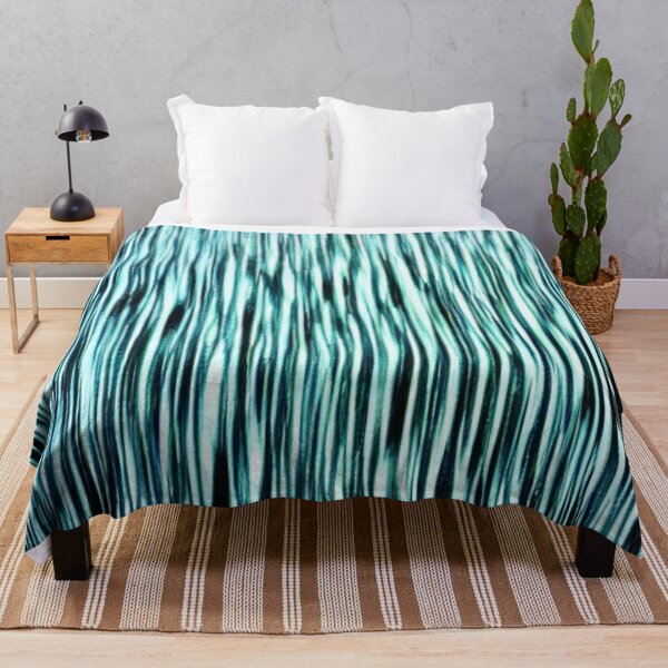 Item preview, Abstract Blue and Black Vertical Paint Streaks designed and sold by calibrit.
