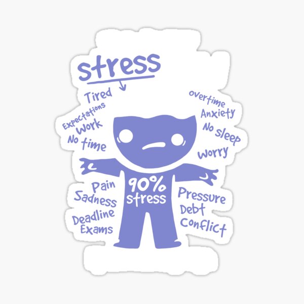 Crypto Stress level design' Sticker