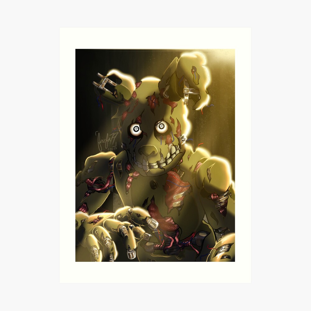 FNAF Spring Trap Art Print for Sale by Sciggles