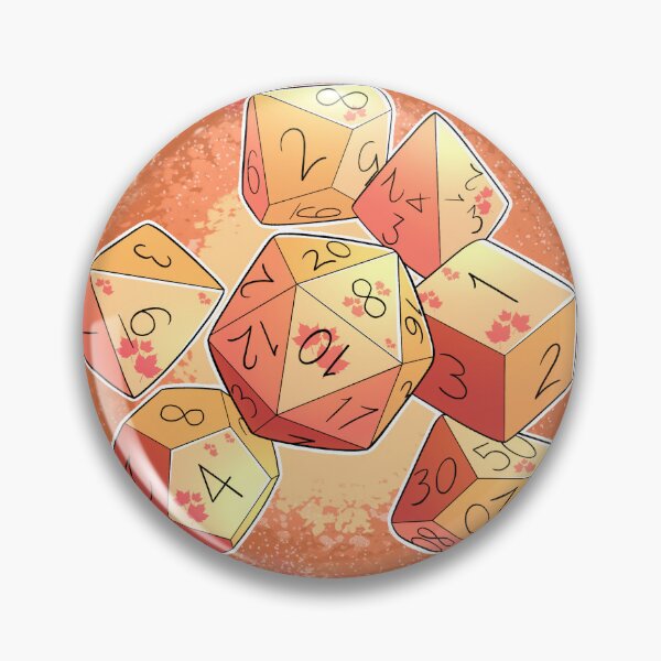 Item preview, Autumnal Orange Dice Set designed and sold by WhisperingDusk.