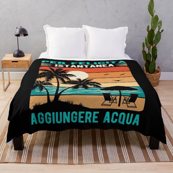 Item preview, Divertida playa diciendo frase italiana Vintage Sunset Retro Beach Vibes designed and sold by Bad Kitty Designz.
