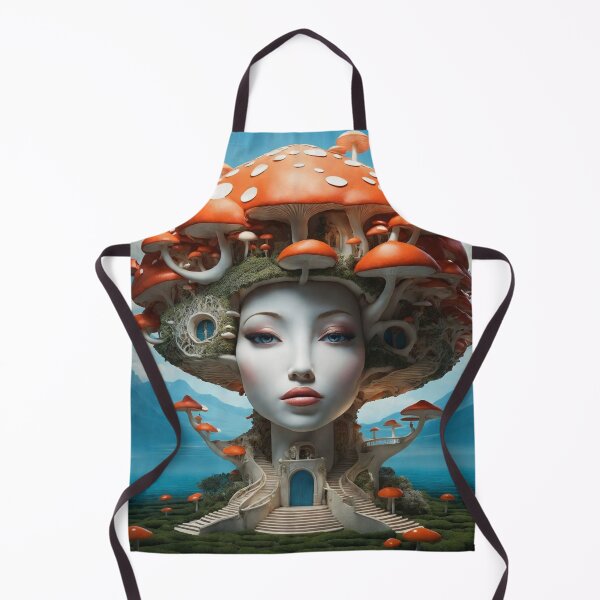 Item preview, Psychedelic Mushroom Portraits: A Trippy Delight 6 designed and sold by TheTechnoCanvas.
