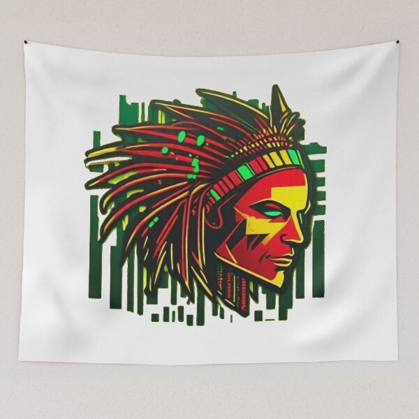 Item preview, Rasta Chief designed and sold by reggaeartgifts.