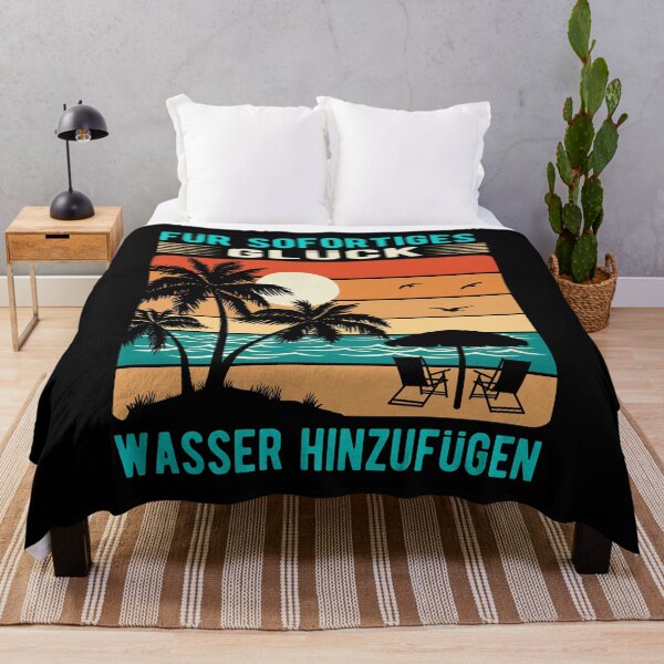 Item preview, Funny Beach Saying German Phrase Vintage Sunset Retro Beach Vibes  designed and sold by Bad Kitty Designz.