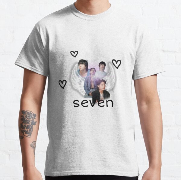 Seven By Jungkook BTS Animated Comfort Colors Shirt - Ink In Action