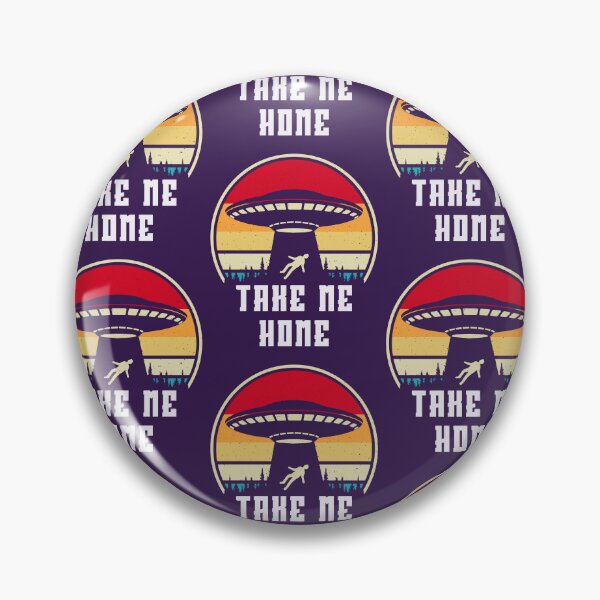 Item preview, TAKE ME HOME funny retro Alien UFO abduction designed and sold by LoveYaToo.