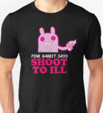 Gorillaz - "Rosa Hase sagt: Shoot to Ill" Unisex T-Shirt