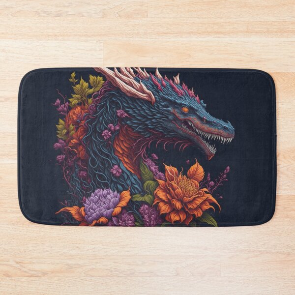 Item preview, Flowers Nature Dragon Fantasy Art designed and sold by druidwolfart.