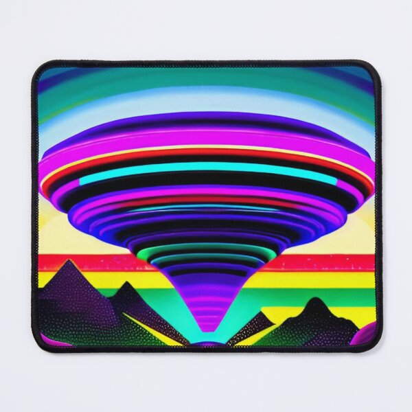 Item preview, Area 51 – Trippy Neon Retro UFO Retrowave 108 | Grusch designed and sold by Benito Del Ray.