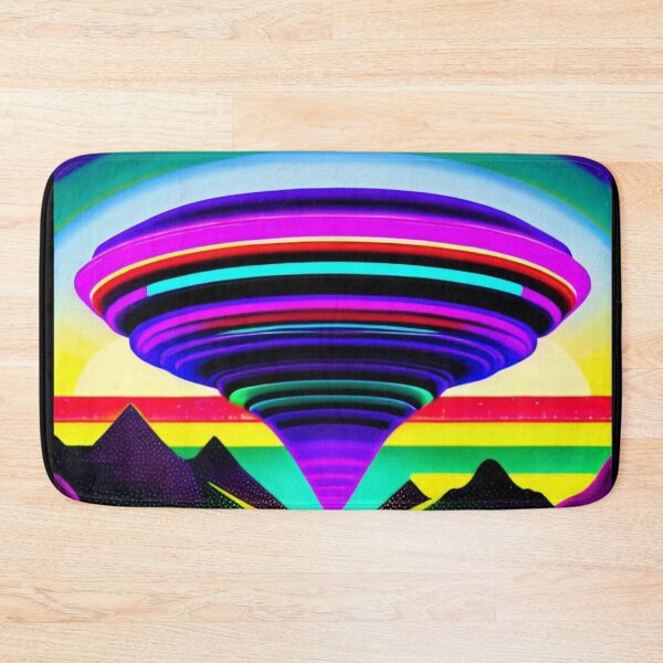 Item preview, Area 51 – Trippy Neon Retro UFO Retrowave 108 | Grusch designed and sold by Benito Del Ray.