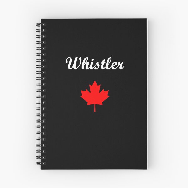 Item preview, Whistler Canada Script Text Maple Leaf Below Color designed and sold by TinyStarCanada.