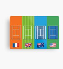 Country Emoji Grand Slam Courts Metal Print