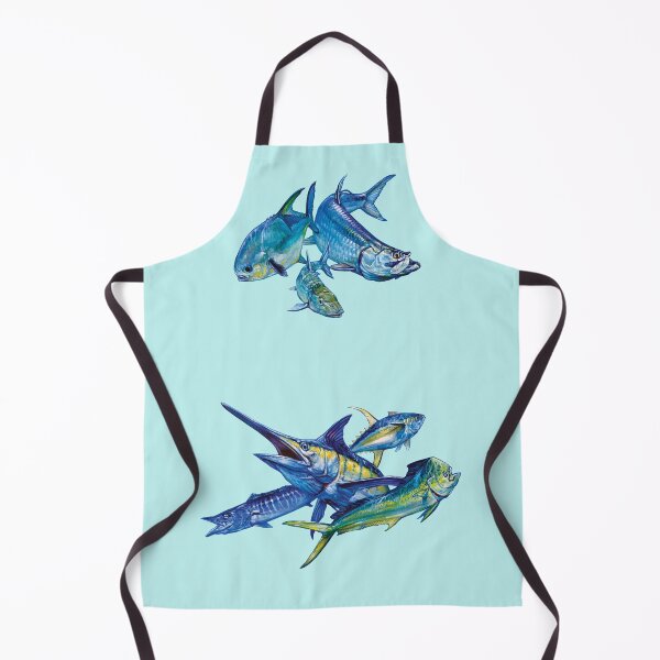 Item preview, Saltwater Fishing aqua color designed and sold by Thomas D'Auria.