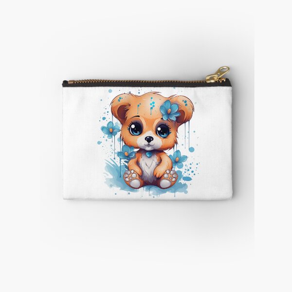Item preview, Oso de flor azul designed and sold by CharmiArtz.