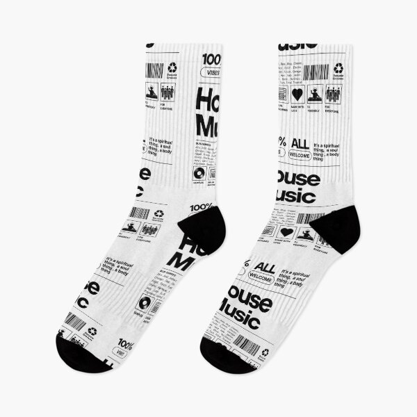 Item preview, HOUSE MUSIC  - Product Label (Black)  designed and sold by Discothreadz.