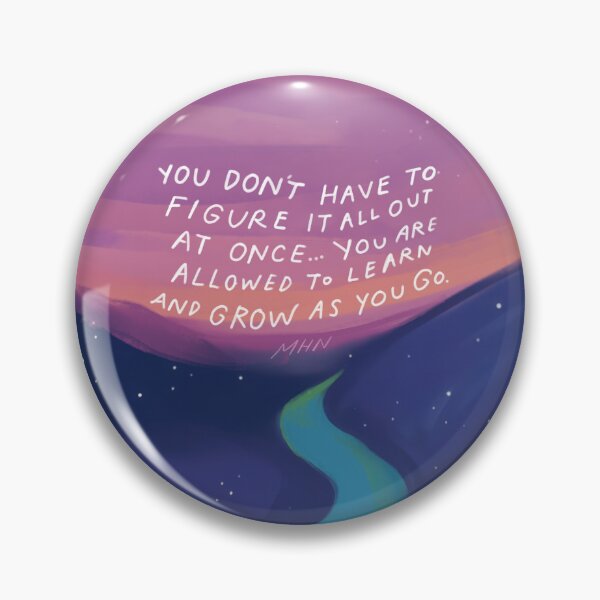 Item preview, Grow as you go - inspirational quote and starry nature art designed and sold by morgansgoods.