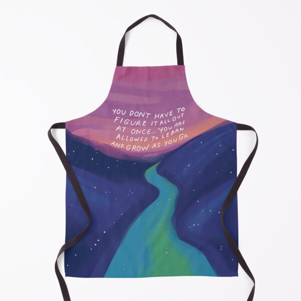 Item preview, Grow as you go - inspirational quote and starry nature art designed and sold by morgansgoods.