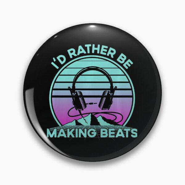 Item preview, I'd Rather Be Making Beats Vaporwave and Synthwave Producer designed and sold by JovaConsi.