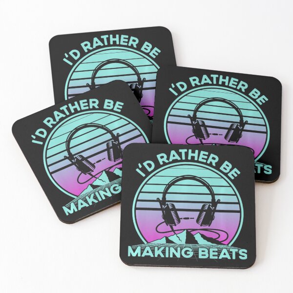 Item preview, I'd Rather Be Making Beats Vaporwave and Synthwave Producer designed and sold by JovaConsi.