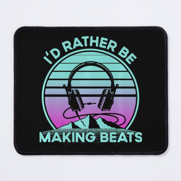 Item preview, I'd Rather Be Making Beats Vaporwave and Synthwave Producer designed and sold by JovaConsi.