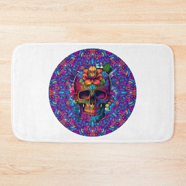 Item preview, colorful skull, designed and sold by Colada ....