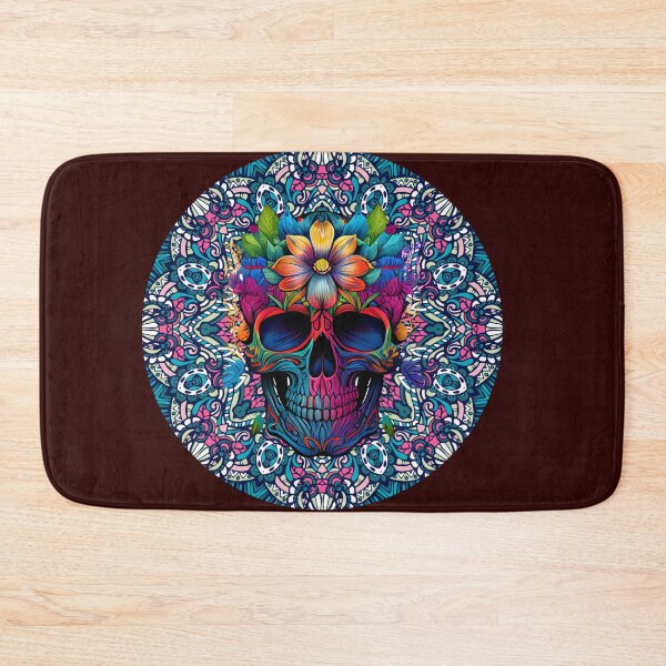 Item preview, colorful skull, designed and sold by Colada ....